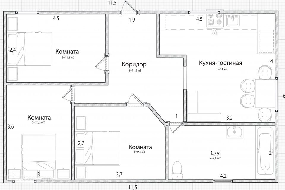 дом г Калининград ул И.Земнухова городской округ Калининград фото 9