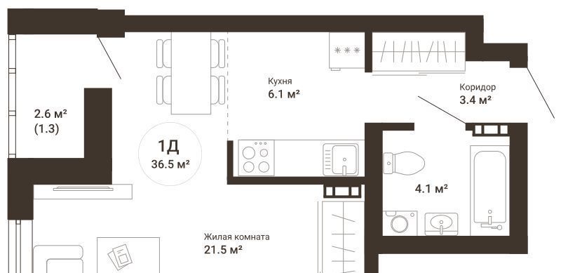 квартира г Екатеринбург Ботаническая ул 2-я Новосибирская 10 фото 1