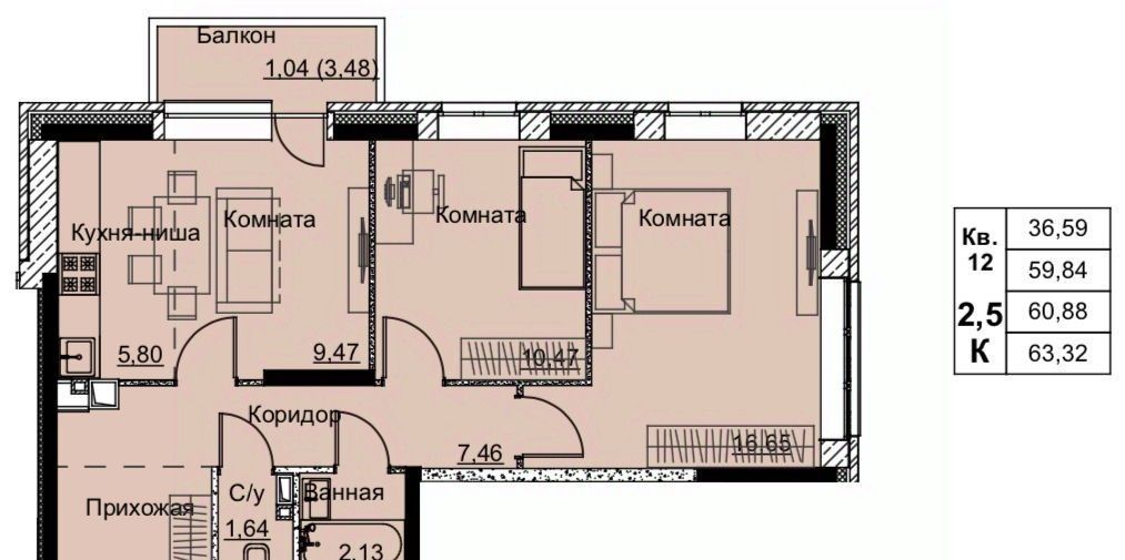 квартира г Ижевск р-н Ленинский Строитель жилрайон, 6-й мкр фото 1