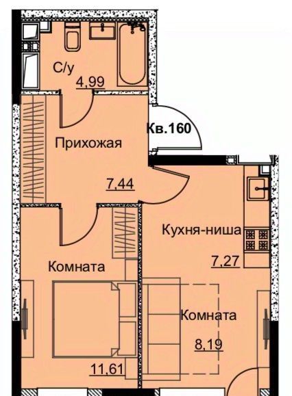 квартира г Ижевск р-н Ленинский Строитель жилрайон, 6-й мкр фото 1