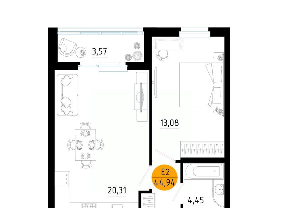 квартира г Рязань р-н Железнодорожный ш Московское 2 фото 1