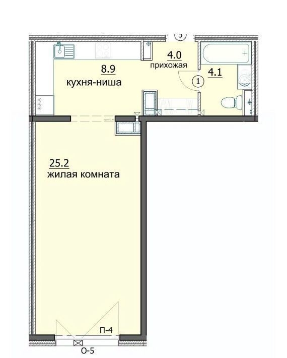 квартира г Пенза р-н Октябрьский ул Яшиной 6 фото 1