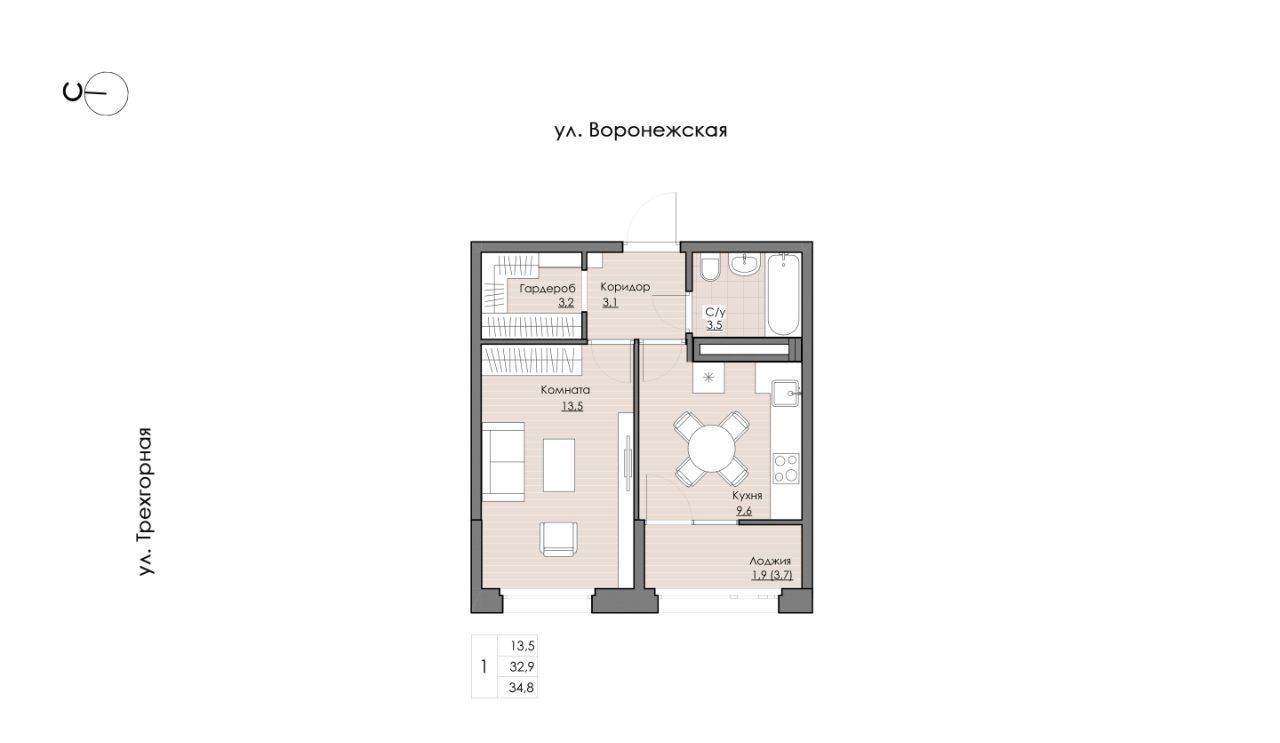 квартира г Хабаровск р-н Краснофлотский ул Воронежская 159 фото 1