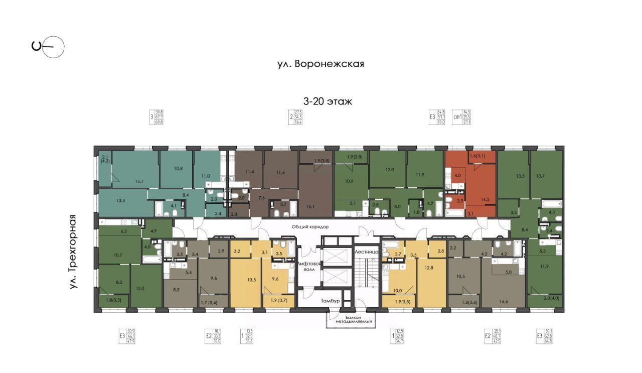 квартира г Хабаровск р-н Краснофлотский ул Воронежская 159 фото 1