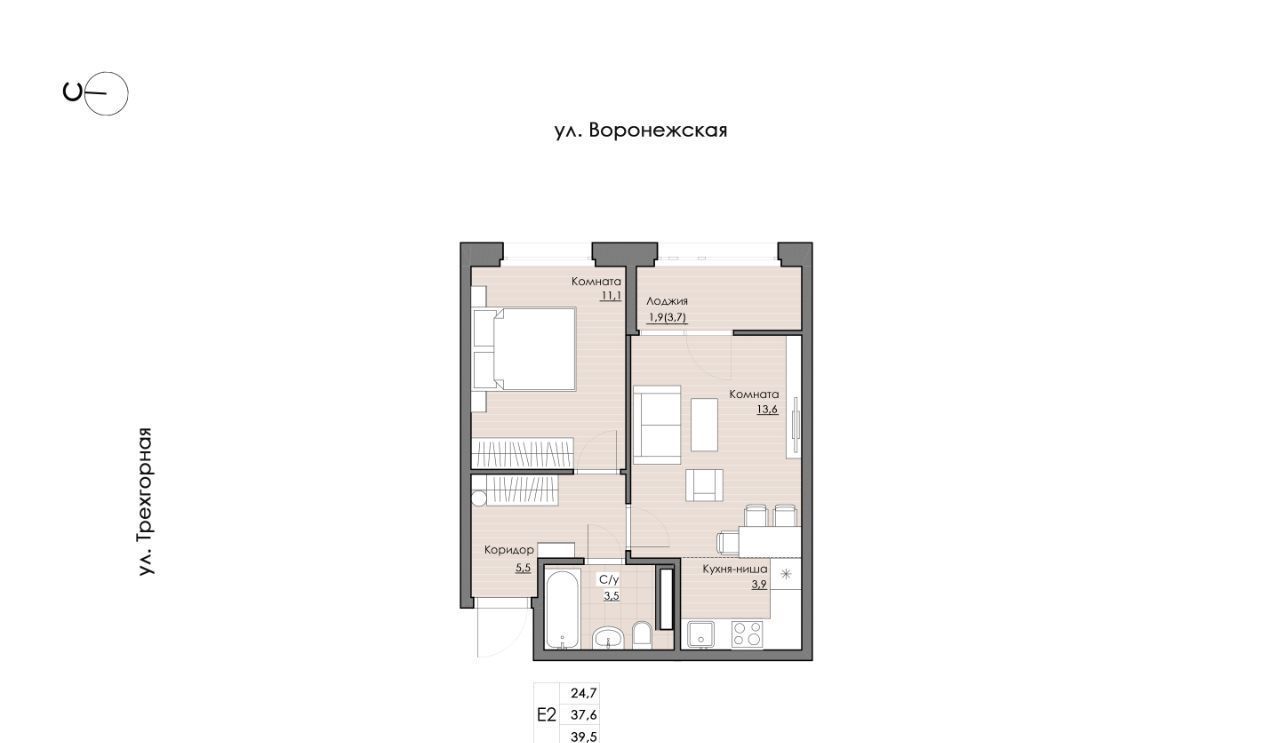 квартира г Хабаровск р-н Краснофлотский ул Воронежская 159 фото 1