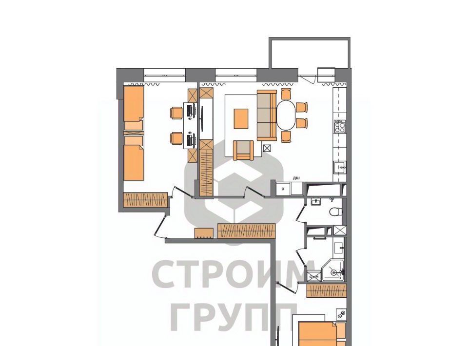 квартира г Владимир р-н Ленинский ул Нижняя Дуброва 49а фото 6