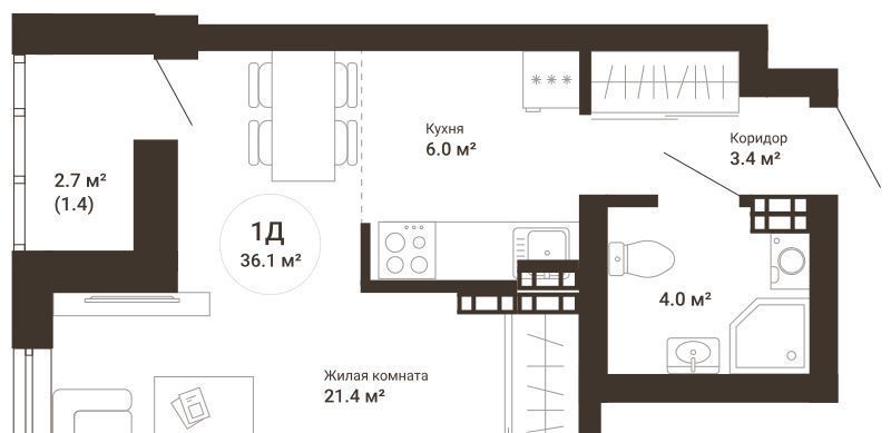 квартира г Екатеринбург Ботаническая ул 2-я Новосибирская 10 фото 1