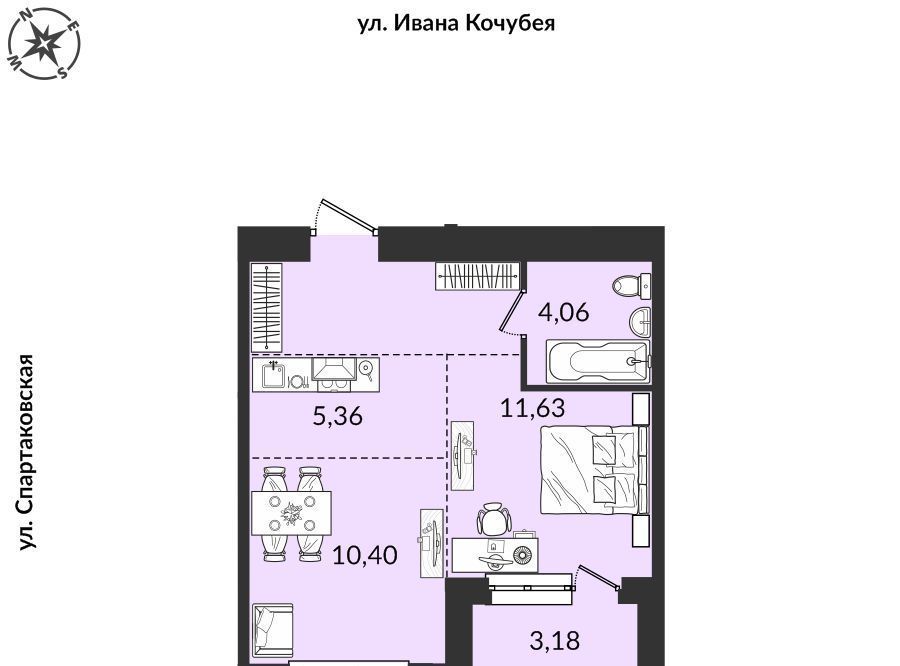 квартира г Иркутск р-н Правобережный ул Пшеничная фото 1