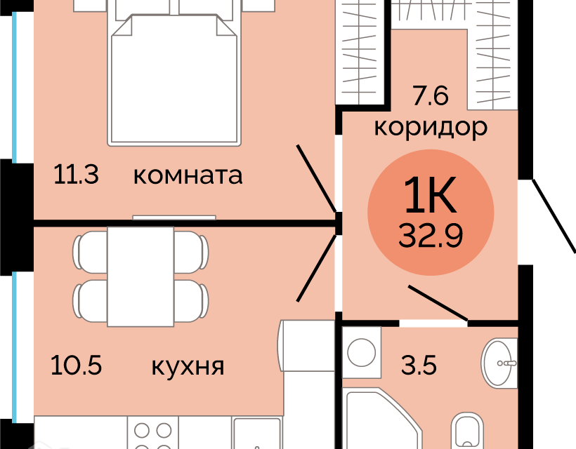 квартира г Пермь ул Яблочкова 5к/5 городской округ Пермь фото 1