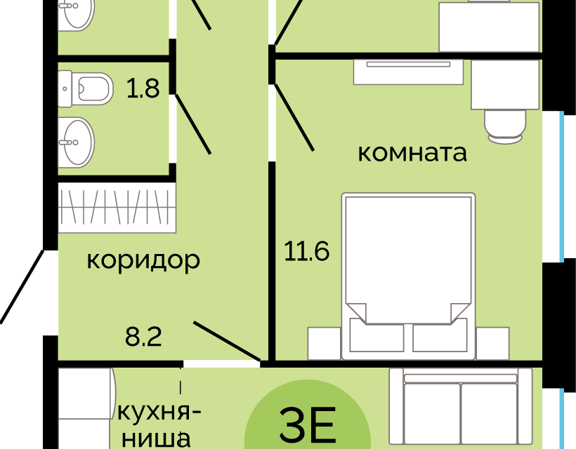 квартира г Пермь ул Яблочкова 5к/5 городской округ Пермь фото 1