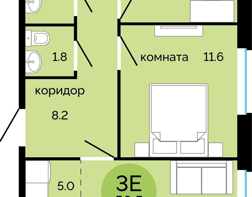 квартира г Пермь ул Яблочкова 5к/5 городской округ Пермь фото 1