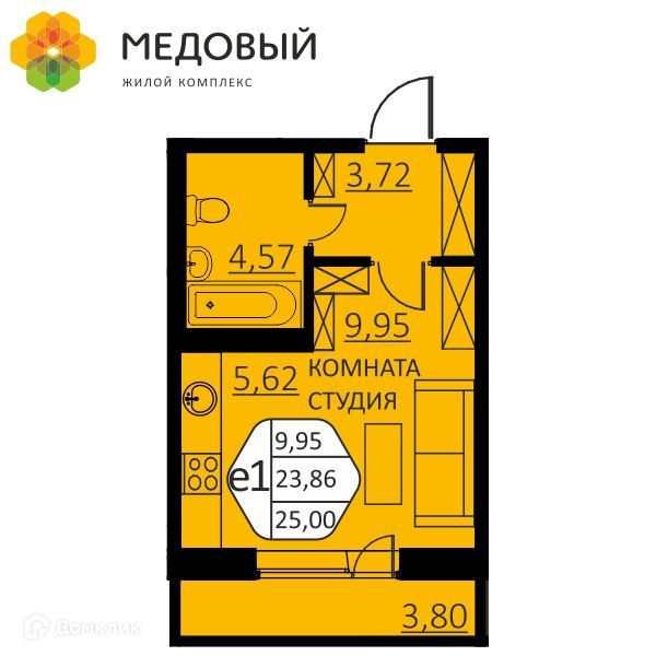 квартира р-н Пермский д Кондратово улица Г. Н. Нифантова, 4Б фото 1