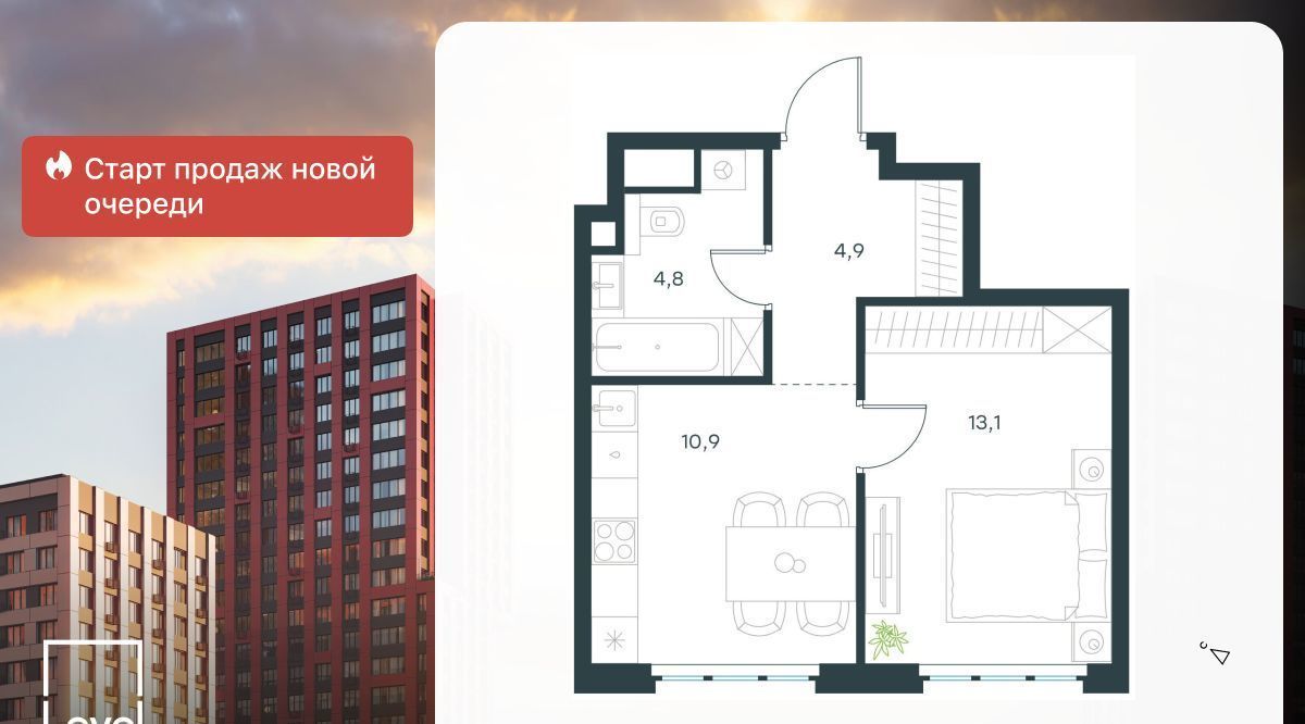 квартира г Москва метро Кожуховская ЖК Левел Южнопортовая фото 1