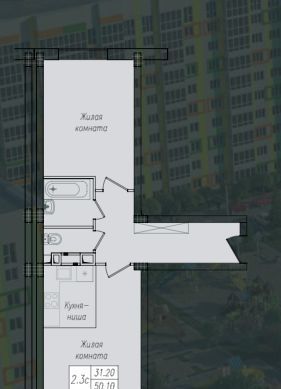 квартира г Курск р-н Сеймский ул Энгельса 158 фото 1