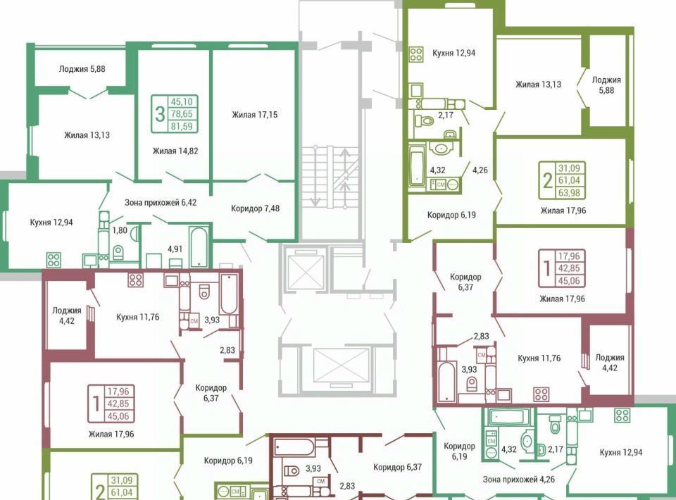 квартира г Обнинск ул Табулевича 7/2 фото 8