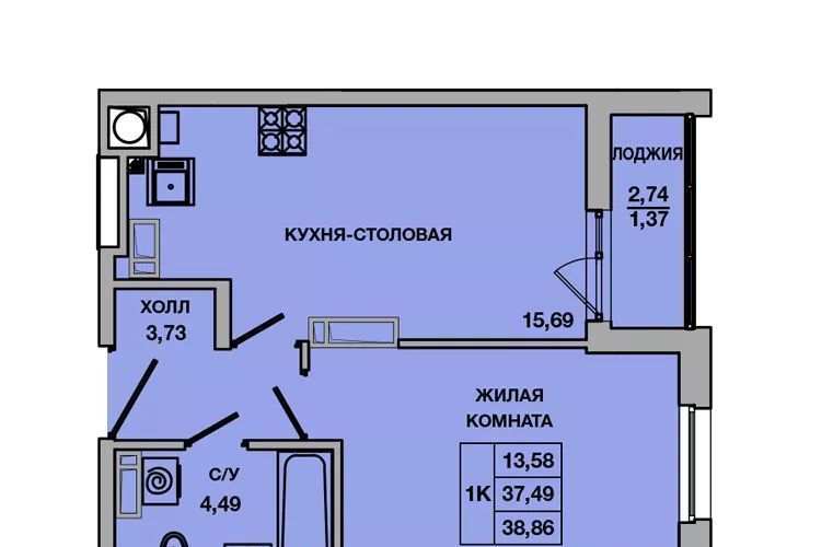 квартира г Батайск ул Ушинского 29к/3 фото 1