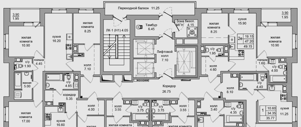 квартира г Санкт-Петербург п Парголово Парнас метро Парнас проезд Толубеевский, 36к 2 фото 2