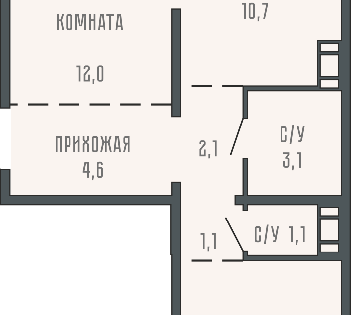 квартира г Курган ул Тимофея Невежина 1а городской округ Курган фото 1