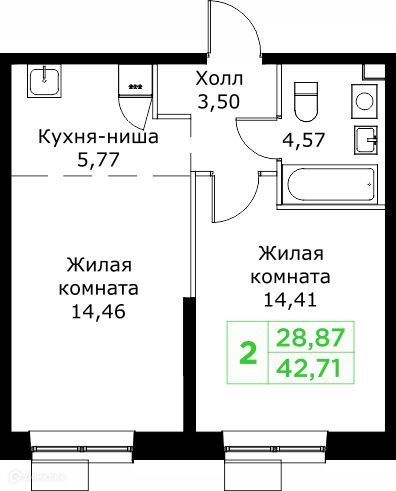 квартира г Мытищи микрорайон имени Г. Т. Шитикова, городской округ Мытищи фото 1