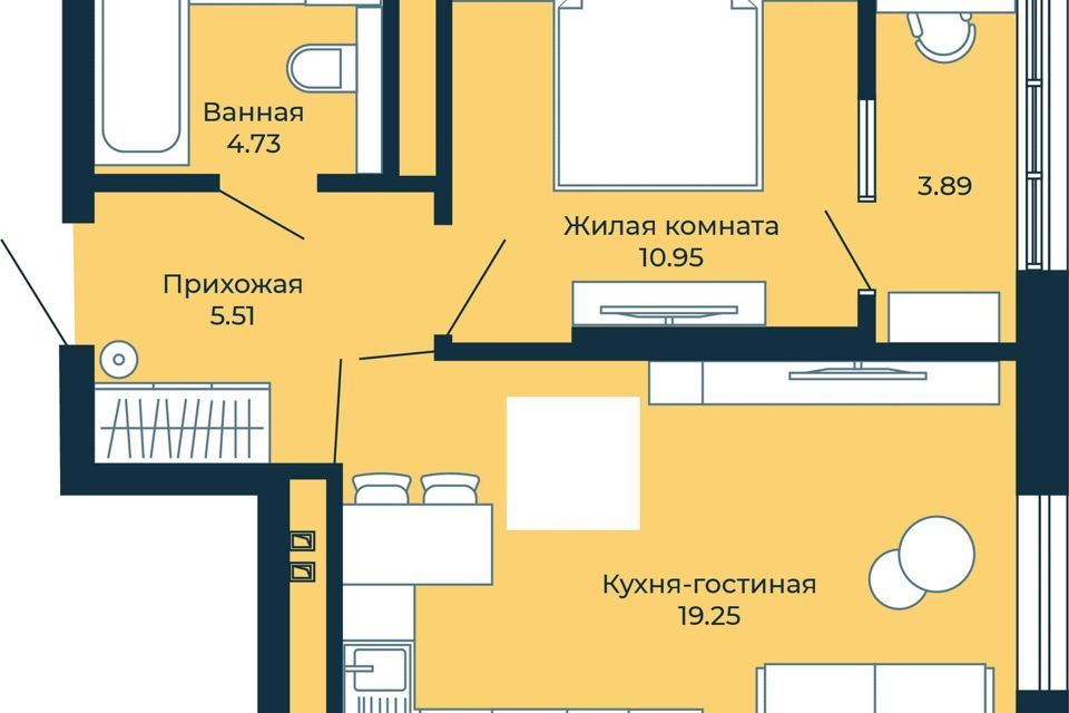 квартира г Екатеринбург пр-кт Космонавтов 110 Екатеринбург, муниципальное образование фото 1