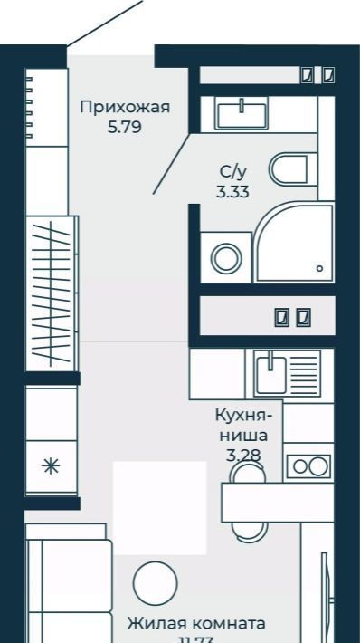 квартира г Екатеринбург Эльмаш ЖК Изумрудный Бор Проспект Космонавтов, жилрайон фото 1