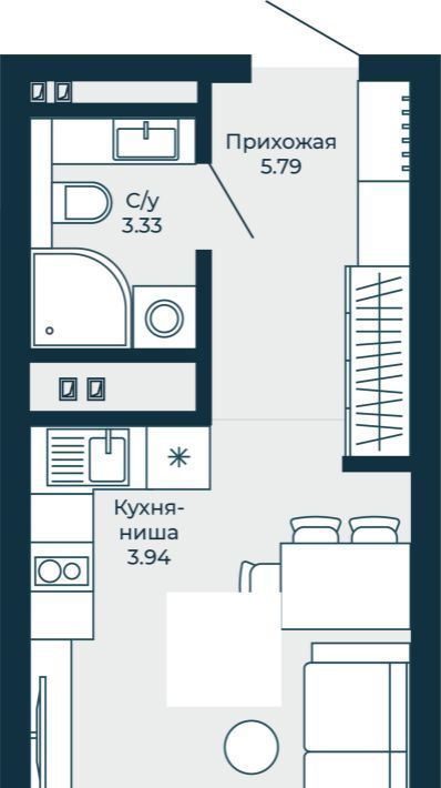 квартира г Екатеринбург Эльмаш ЖК Изумрудный Бор Проспект Космонавтов, жилрайон фото 1