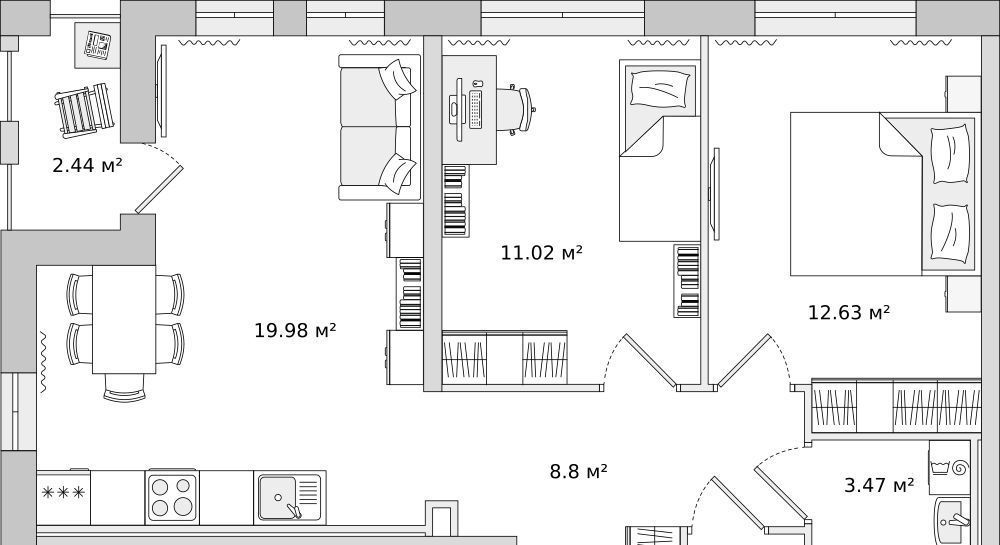 квартира р-н Всеволожский г Мурино ул Шоссе в Лаврики 51 Девяткино фото 1