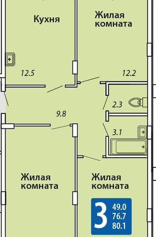 квартира ул Советская городской округ Новочебоксарск, поз 12 фото