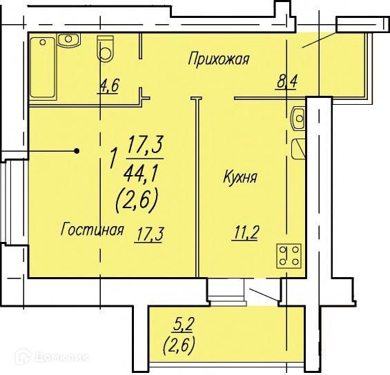 квартира г Вологда ул Лаврова 9 Вологодский район фото 1