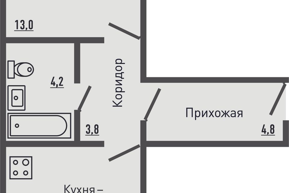 квартира р-н Орловский д Жилина жилой комплекс Зелёный квартал фото 1