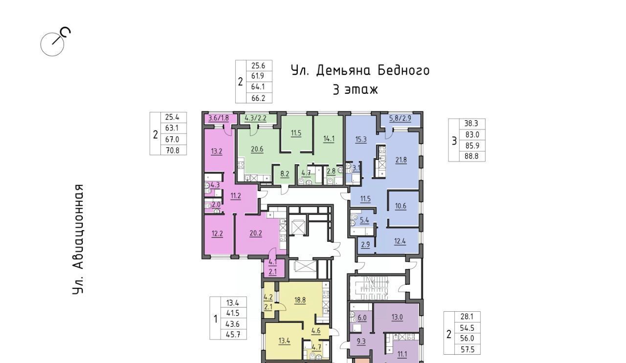 квартира г Хабаровск р-н Железнодорожный ул Демьяна Бедного 10а фото 5