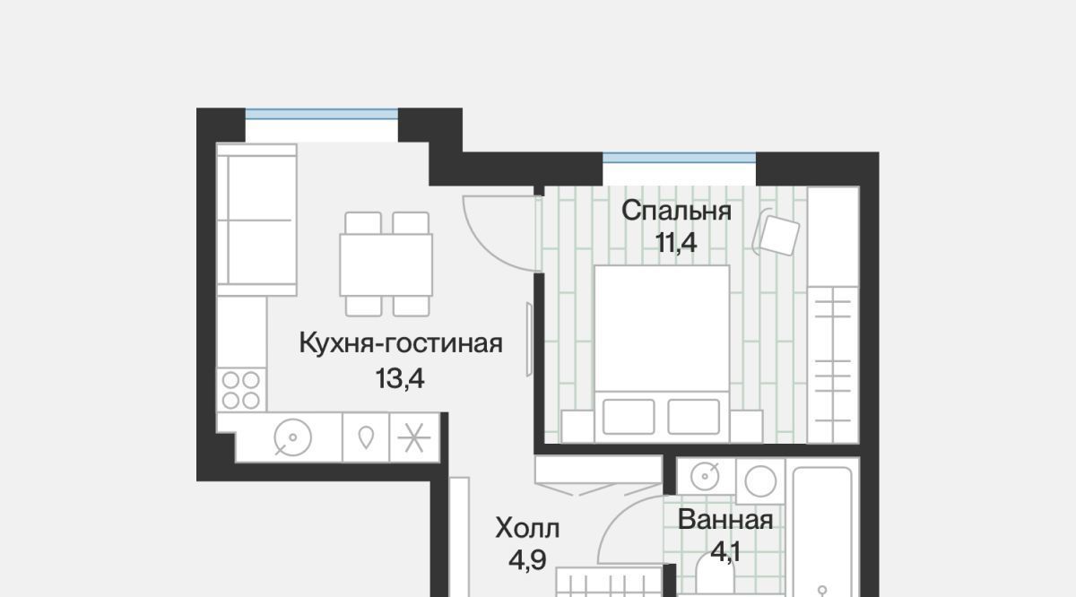 квартира г Тюмень р-н Калининский ул Ямская 1/13 159с фото 3