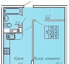 квартира г Ростов-на-Дону р-н Октябрьский ул Нансена 83с/3 фото 1