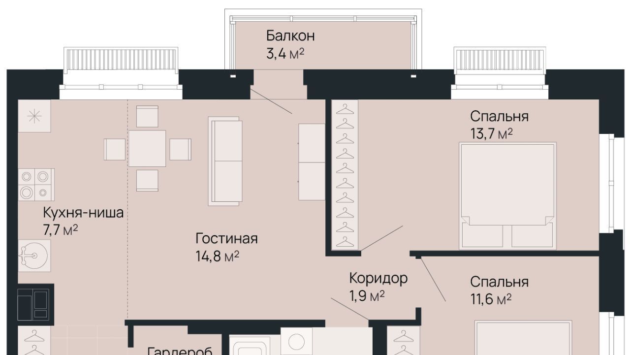 квартира г Нижний Новгород Горьковская Резиденция жилой комплекс фото 1