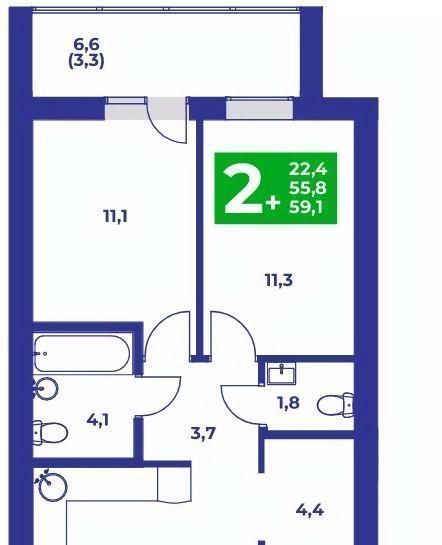 квартира г Стерлитамак ул Заводская 20 фото 1