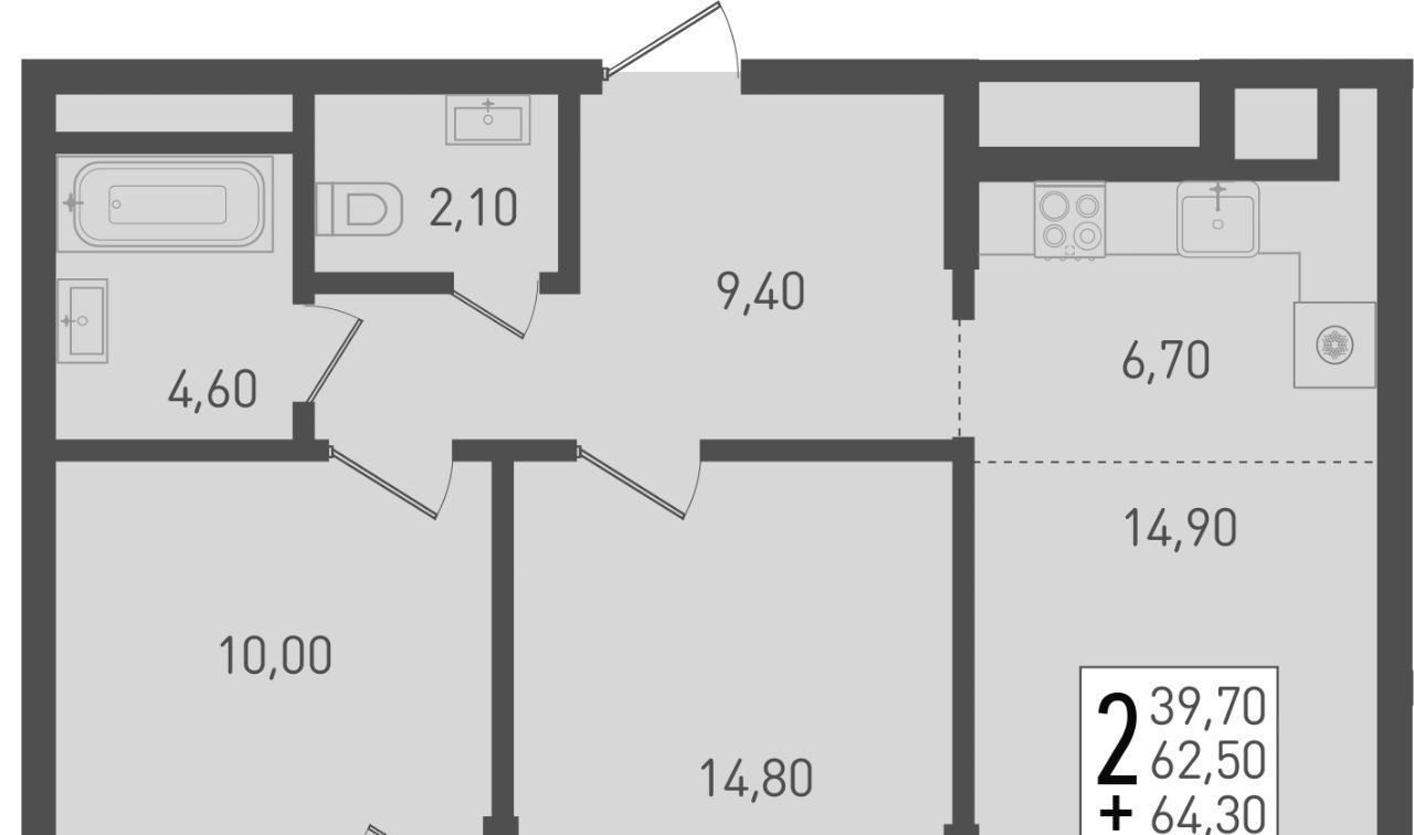 квартира г Краснодар р-н Прикубанский ЖК Югге фото 1