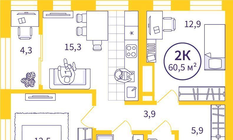 квартира г Екатеринбург Геологическая ул Репина 111 фото 1